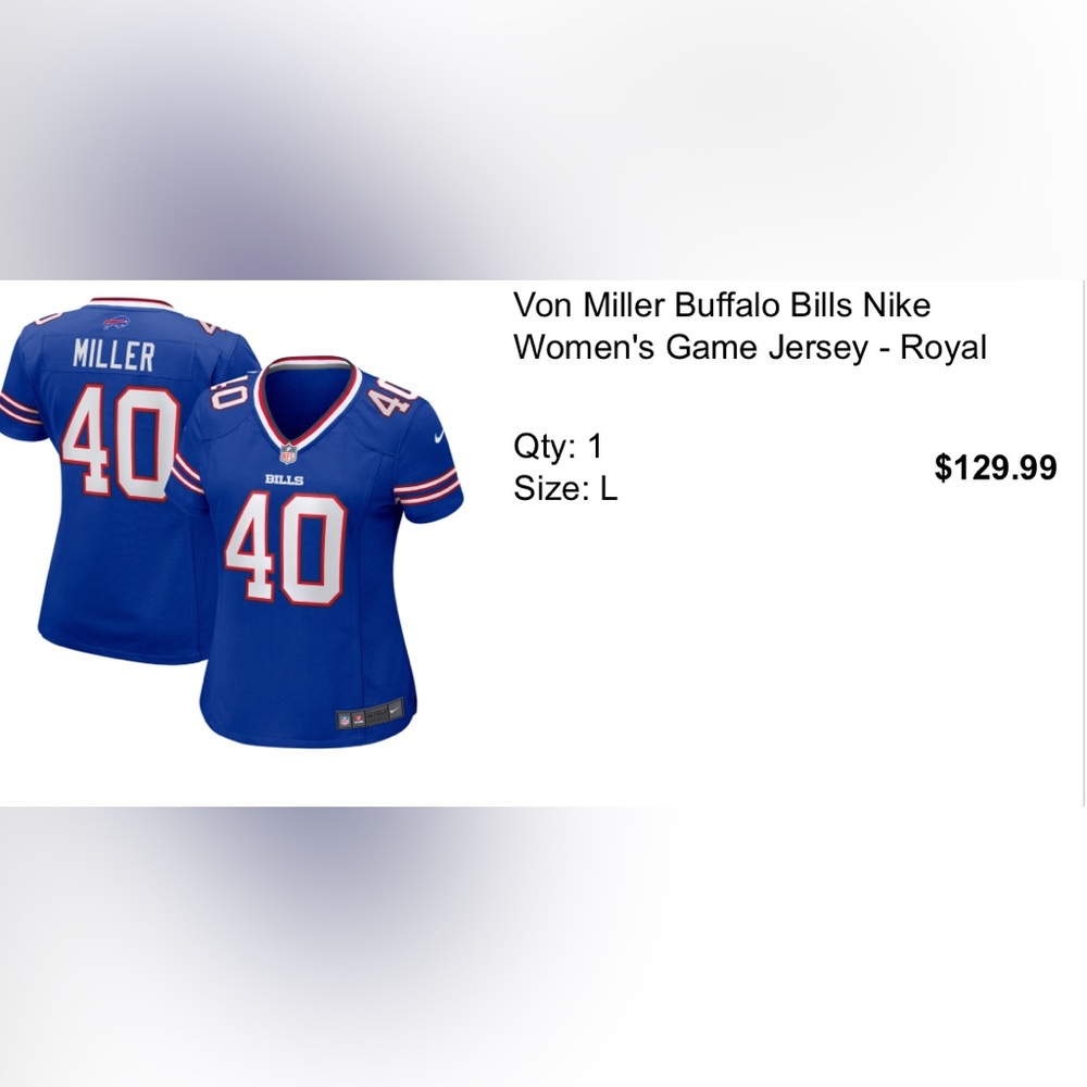 Buffalo Bills Von Miller Women’s Game Jersey
